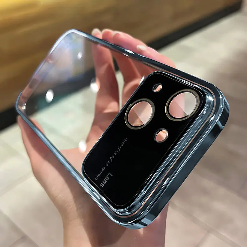 Lens Premium Non Yellowing Transparent Large Window Clear Case For iPhones - caseimpec