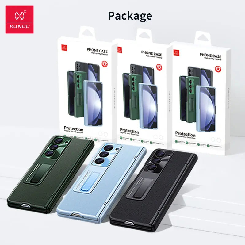 Luxury Leather 360 Protection Case For Galaxy Z Fold 5 caseimpac