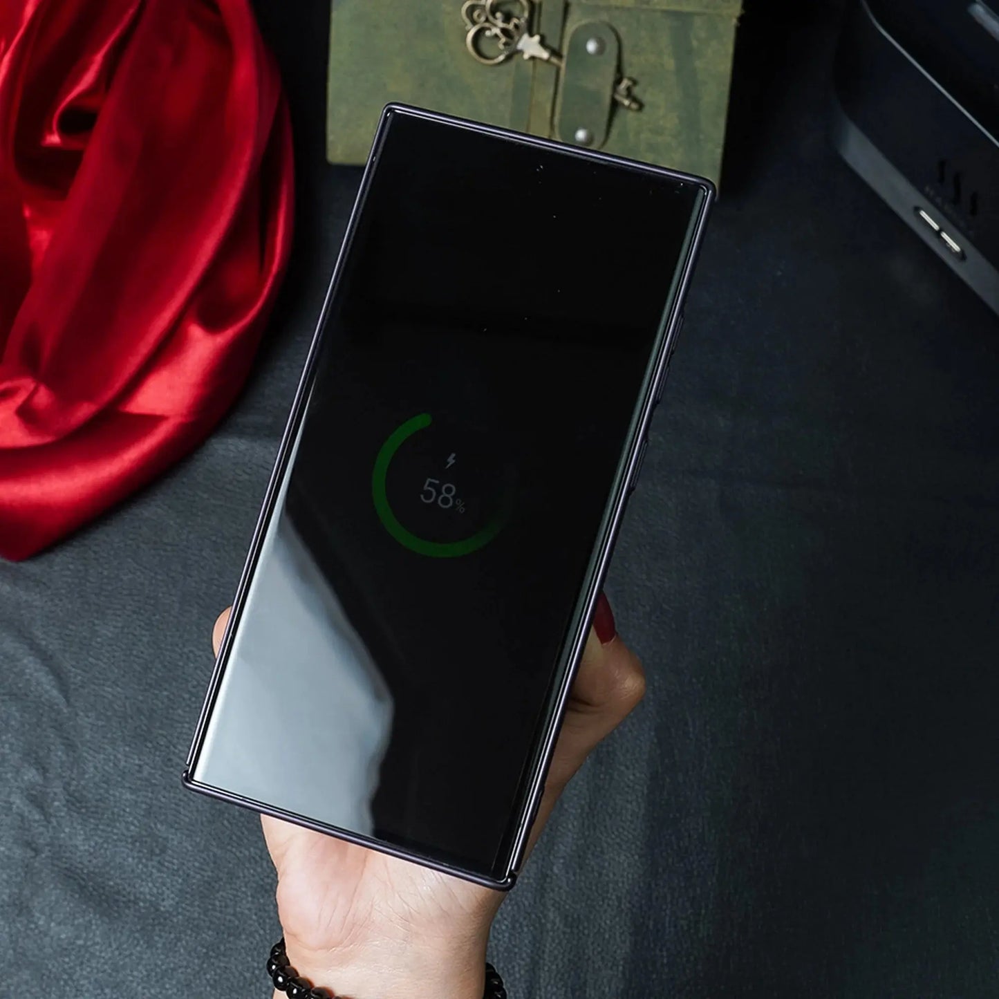 Premium Non Yellowing Magnetic Ring Holder Clear Case For Samsung Galaxy S23 Series - caseimpec