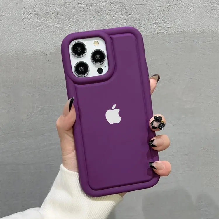 ELBY Classy Basic Minimalist Silicone Logo Case For iPhone 14 Series - caseimpec