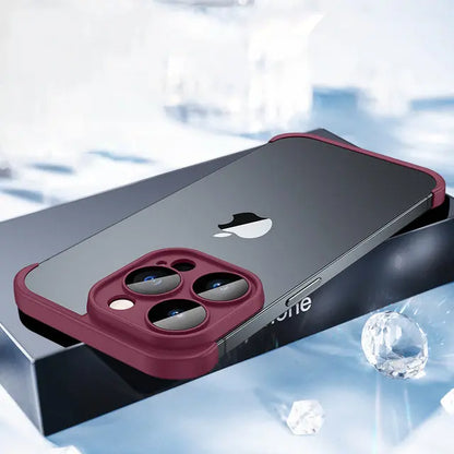 Frameless Silicone Frame Shockproof Corner Bumper Pad For iPhones - caseimpec
