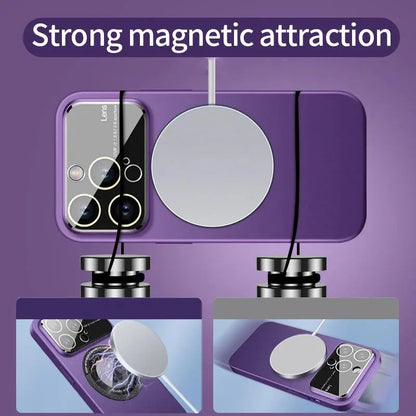 Caseimpec Premium Lens Large Window Forsted Magesafe Case For iPhones - caseimpec
