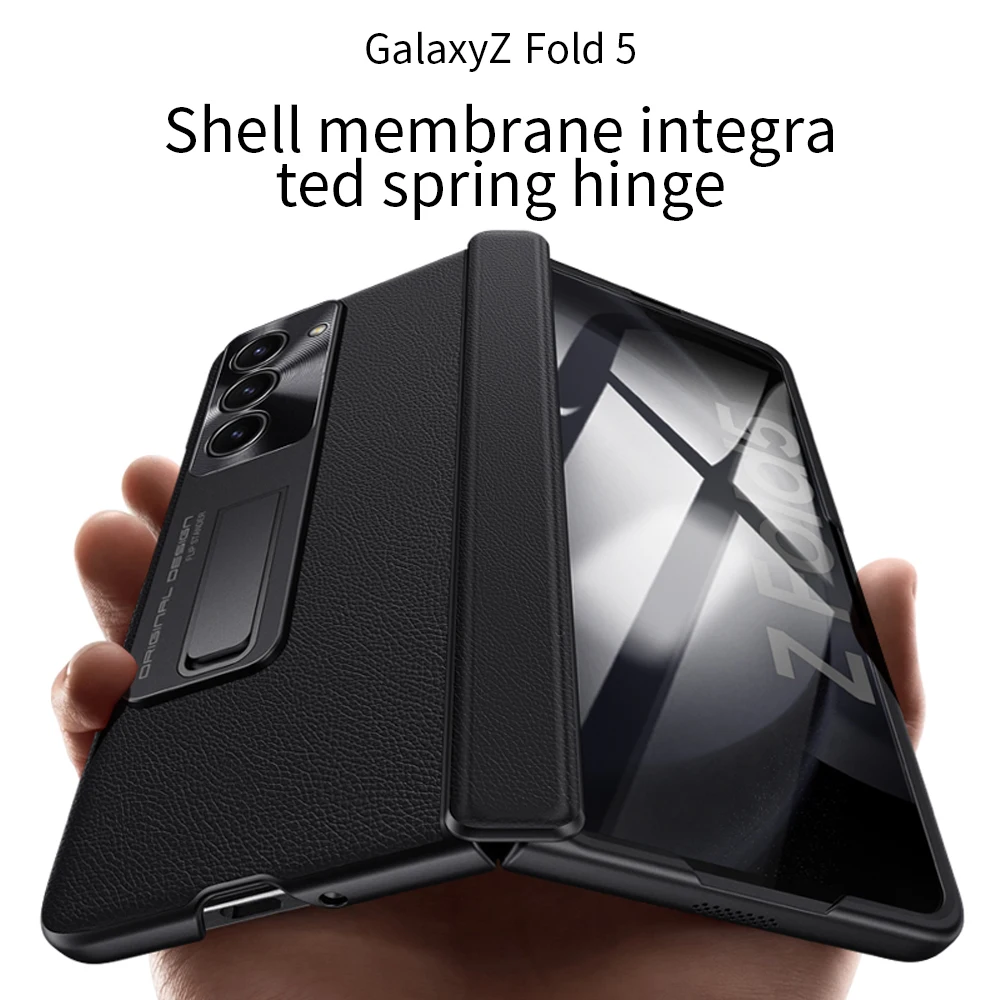 Luxury Leather 360 Protection Case For Galaxy Z Fold 5 caseimpac