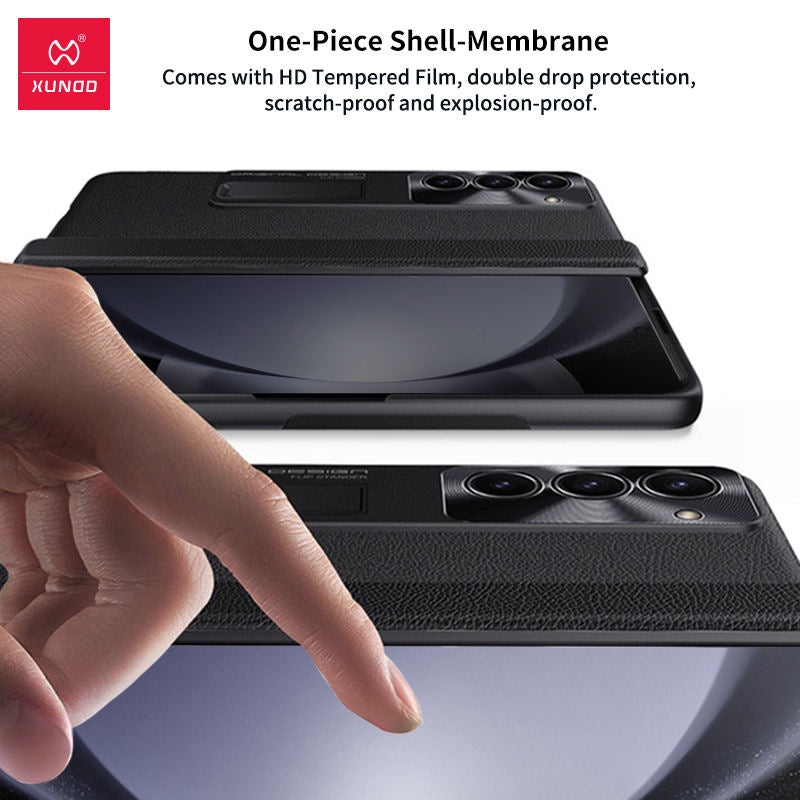 Luxury Leather 360 Protection Case For Galaxy Z Fold 5 caseimpac