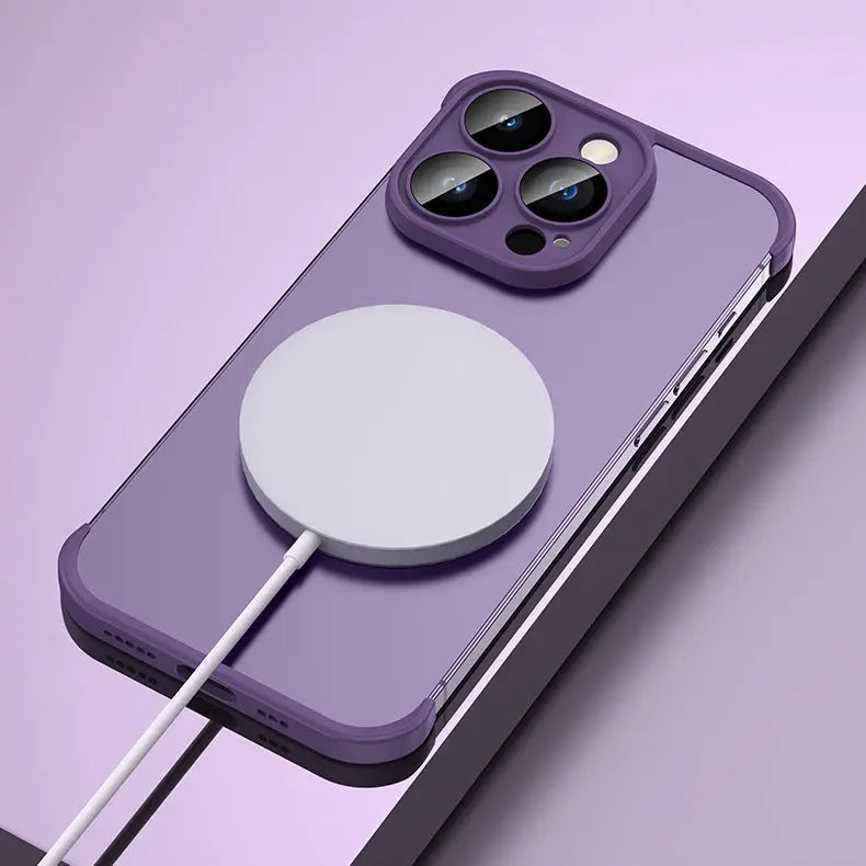 Frameless Silicone Frame Shockproof Corner Bumper Pad For iPhones - caseimpec