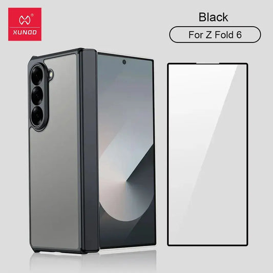 Premium Ultra-Slim Scratch-Resistant Back Cover WIth Tempered Glass For Galaxy Z Fold 5 Caseimpec