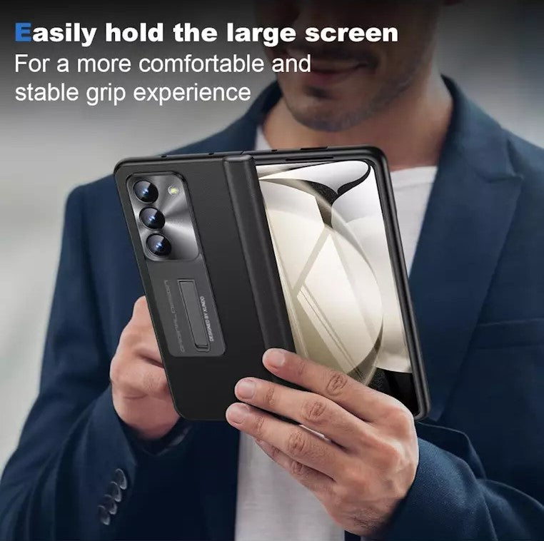 Luxury Leather 360 Protection Case For Galaxy Z Fold 5 caseimpac