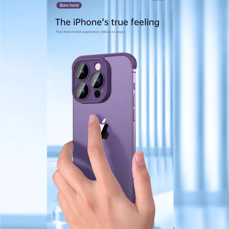 Frameless Silicone Frame Shockproof Corner Bumper Pad For iPhones - caseimpec