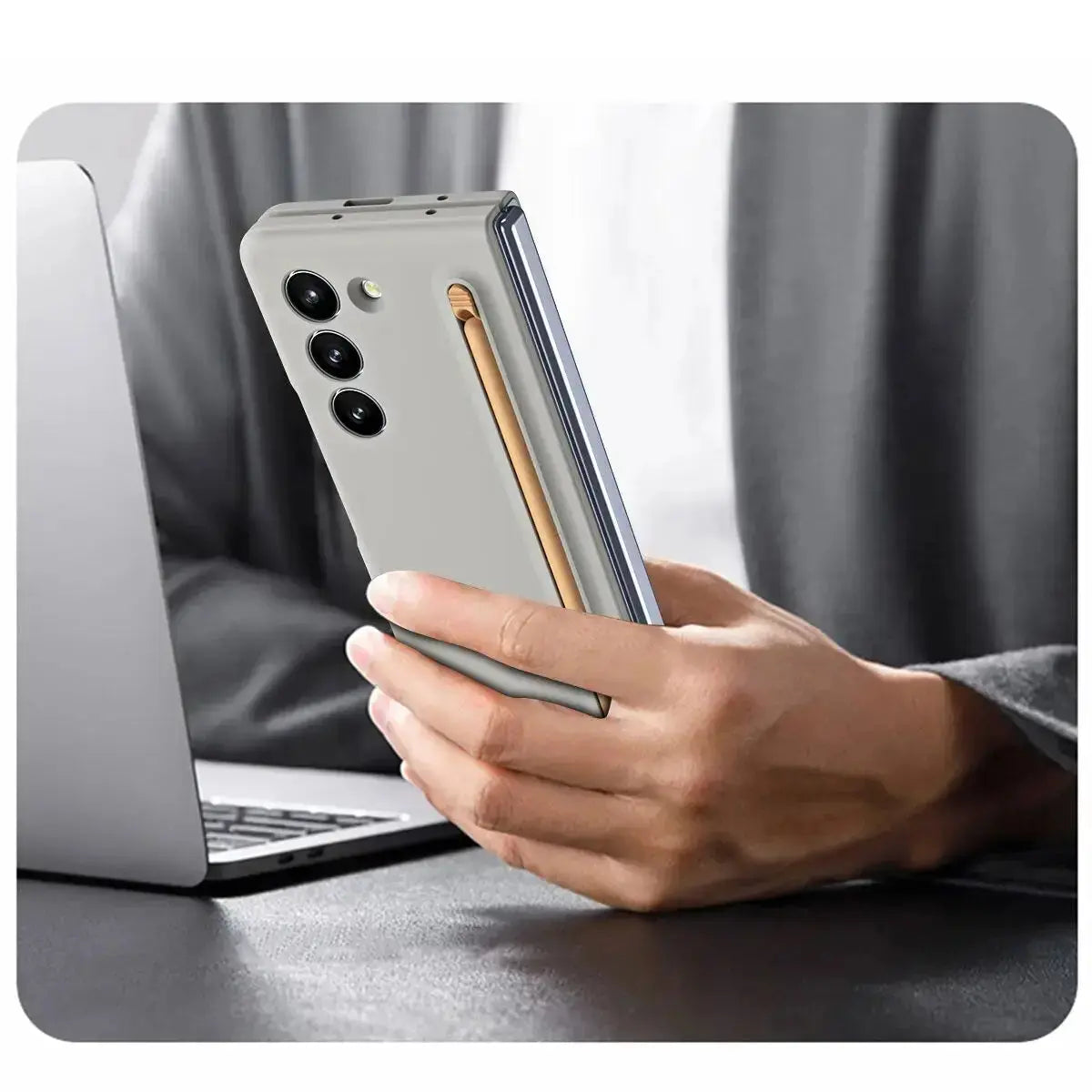 Premium Slim Stylus Pen Case For Galaxy Z Fold 4 - caseimpec