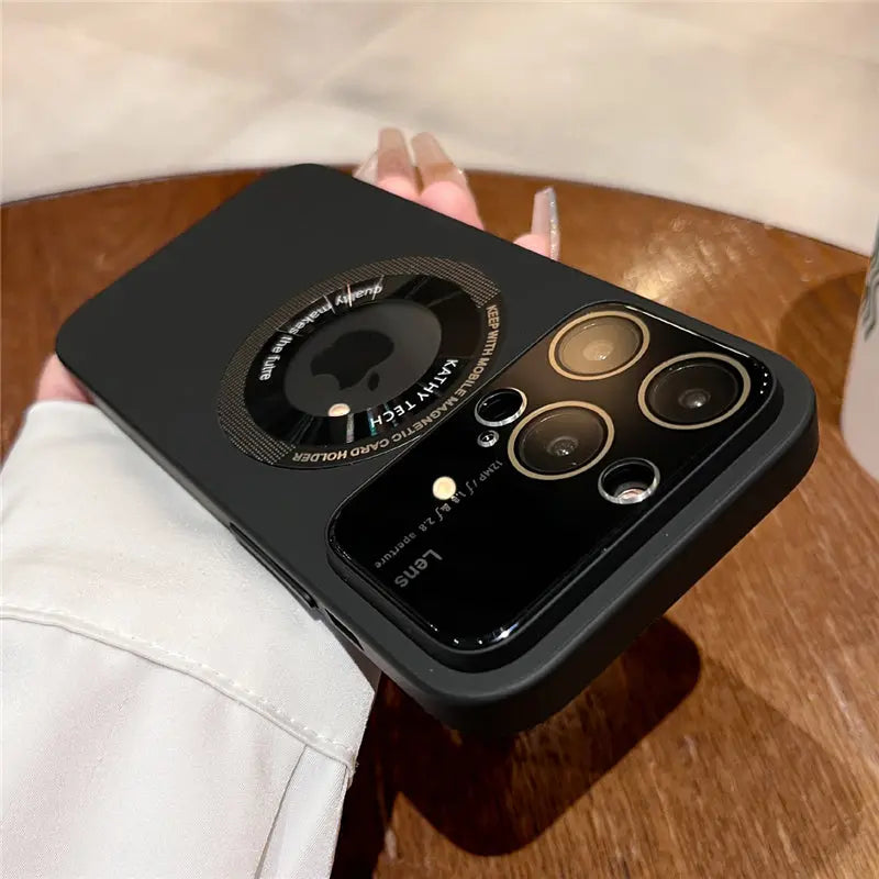 Caseimpec Premium Lens Large Window Forsted Magesafe Case For iPhones - caseimpec