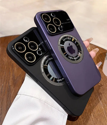 Caseimpec Premium Lens Large Window Forsted Magesafe Case For iPhones - caseimpec