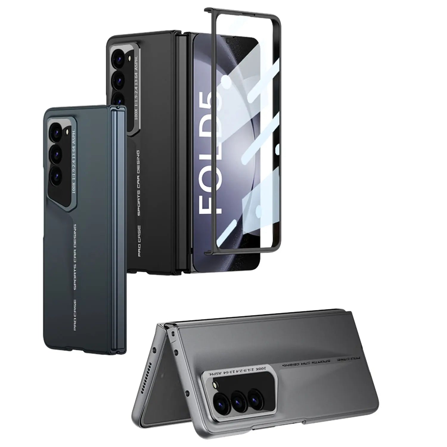 Premium Sports Car Design Polycarbonate Back Case for Samsung Galaxy Z Fold 4 caseimpec