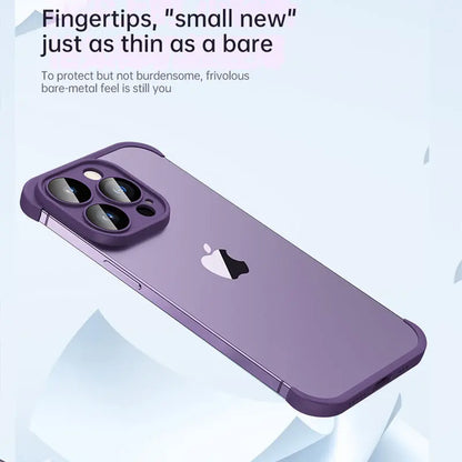 Frameless Silicone Frame Shockproof Corner Bumper Pad For iPhones - caseimpec