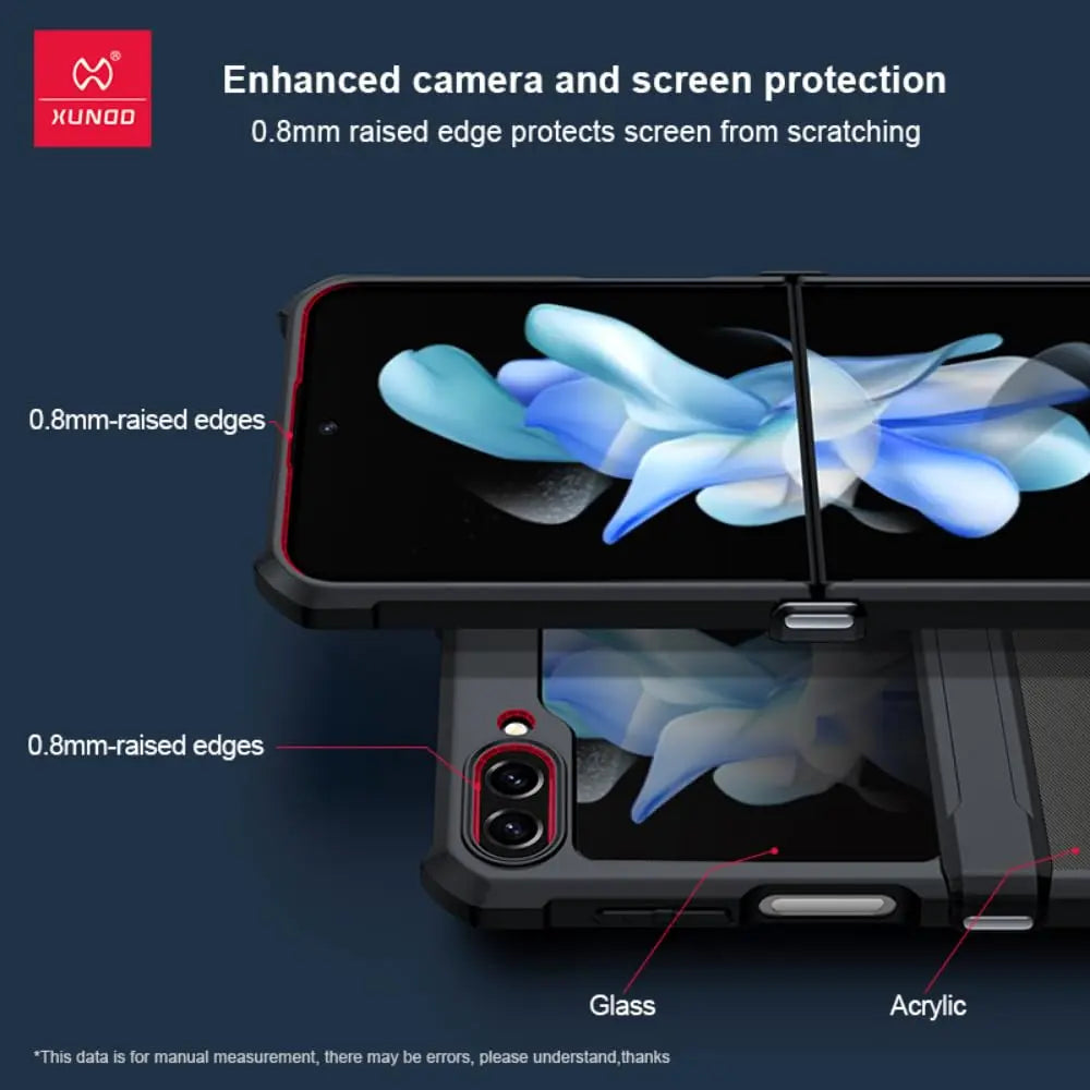 Premium Transparent Shockproof Protective Cases For Galaxy Z Flip 5 Caseimpec