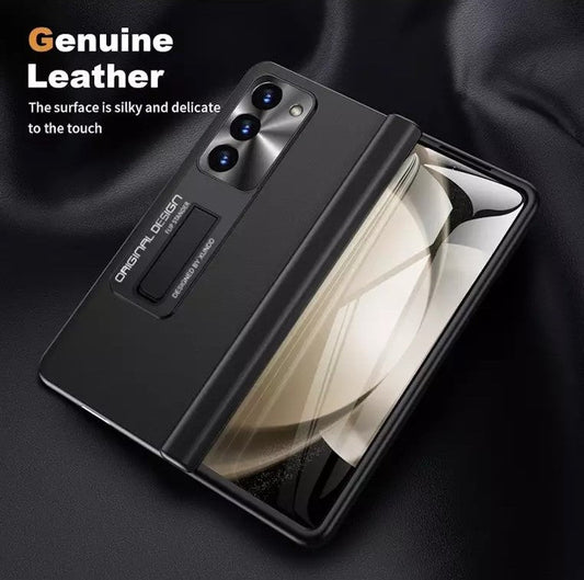 Luxury Leather 360 Protection Case For Galaxy Z Fold 5
