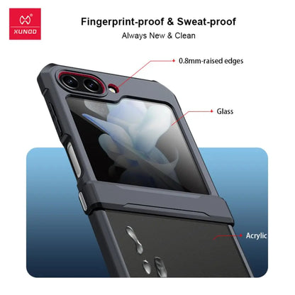 Premium Transparent Shockproof Protective Cases For Galaxy Z Flip 5 Caseimpec