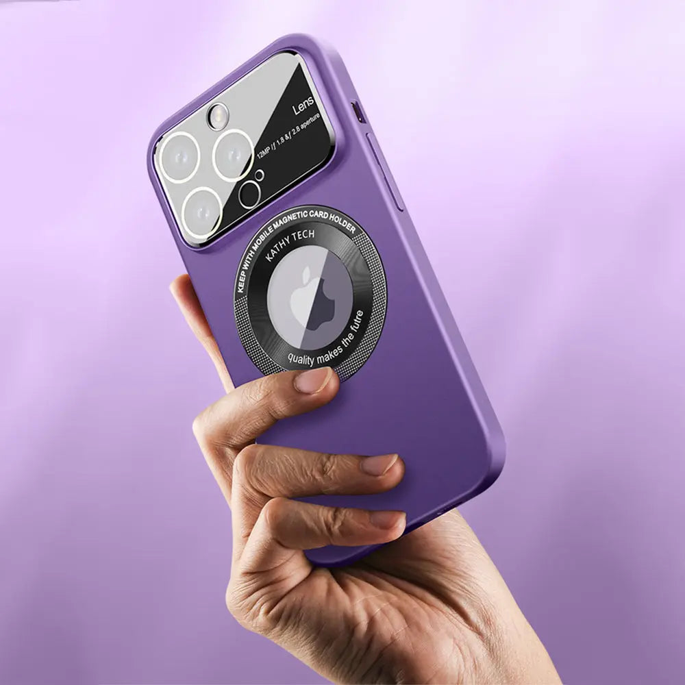 Caseimpec Premium Lens Large Window Forsted Magesafe Case For iPhones - caseimpec