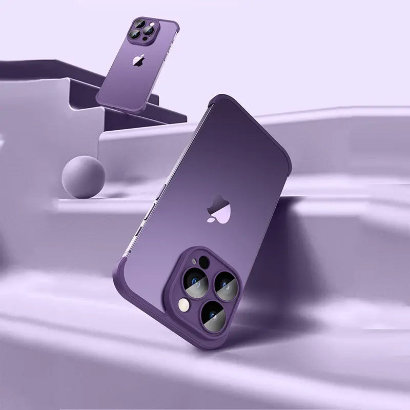 Frameless Silicone Frame Shockproof Corner Bumper Pad For iPhones - caseimpec