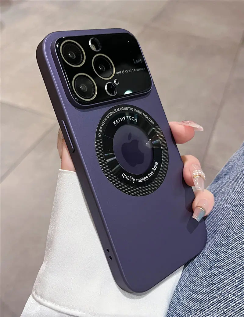 Caseimpec Premium Lens Large Window Forsted Magesafe Case For iPhones - caseimpec