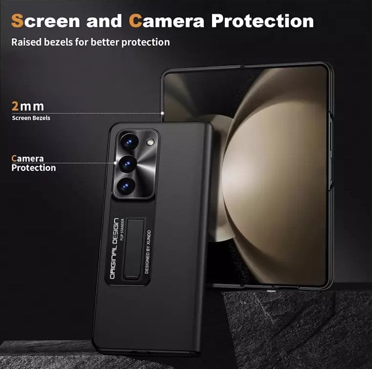 Luxury Leather 360 Protection Case For Galaxy Z Fold 5 caseimpac
