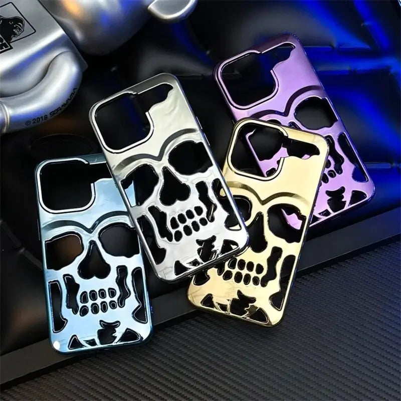 Skull Shockproof Silicone Back Case for iPhones - caseimpec