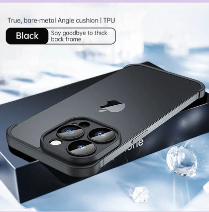Frameless Silicone Frame Shockproof Corner Bumper Pad For iPhones - caseimpec
