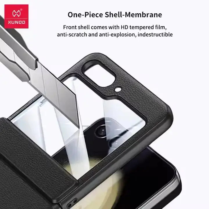 Premium Luxury Leather Shockproof Protective Cases For Galaxy Z Flip 5 Caseimpec