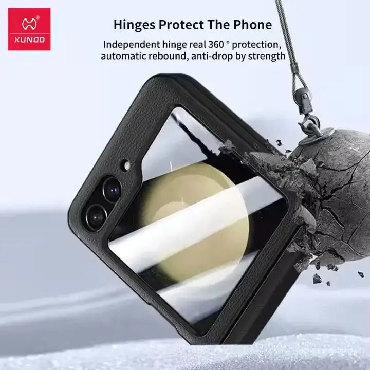 Premium Luxury Leather Shockproof Protective Cases For Galaxy Z Flip 5 Caseimpec