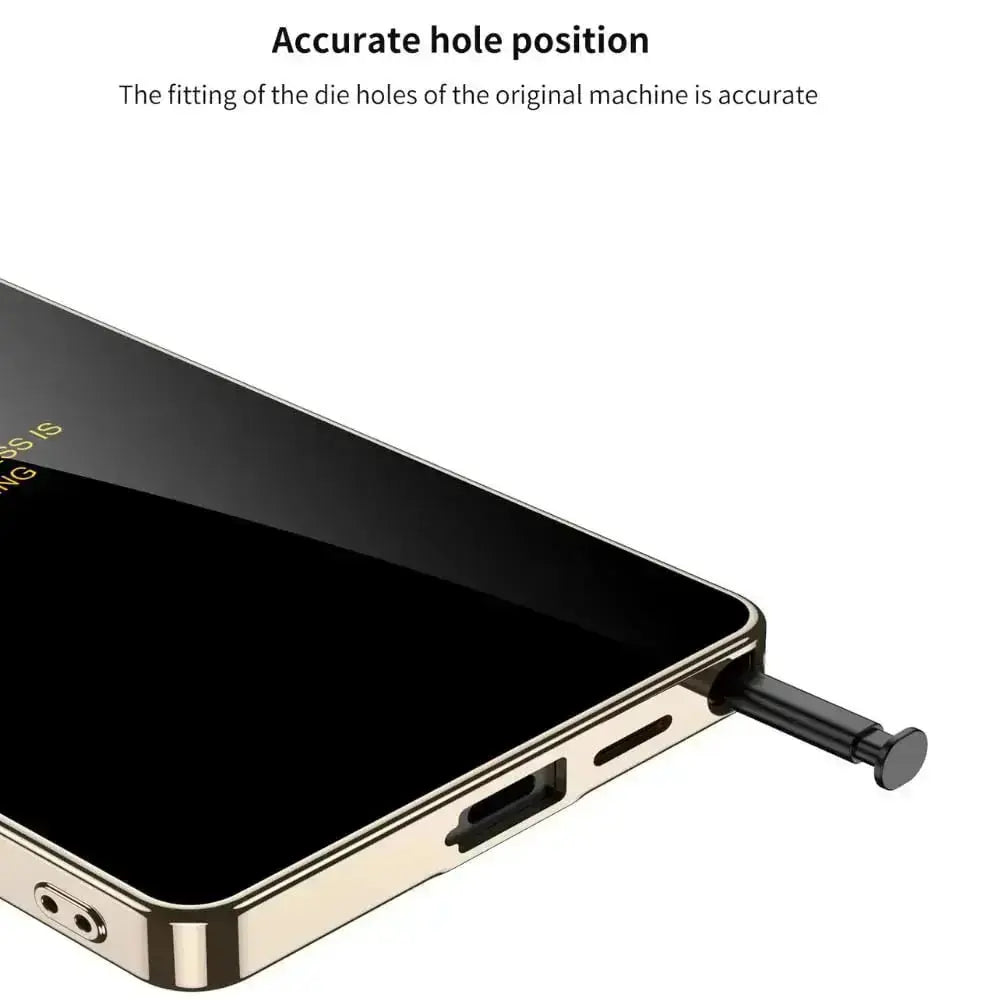 Premium Deer 9H Glass Electroplating Case For Galaxy S25 Ultra - Black caseimpec