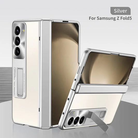 Premium Electroplated Transparent 360 Protection Case For Galaxy Z Fold 5 caseimpac