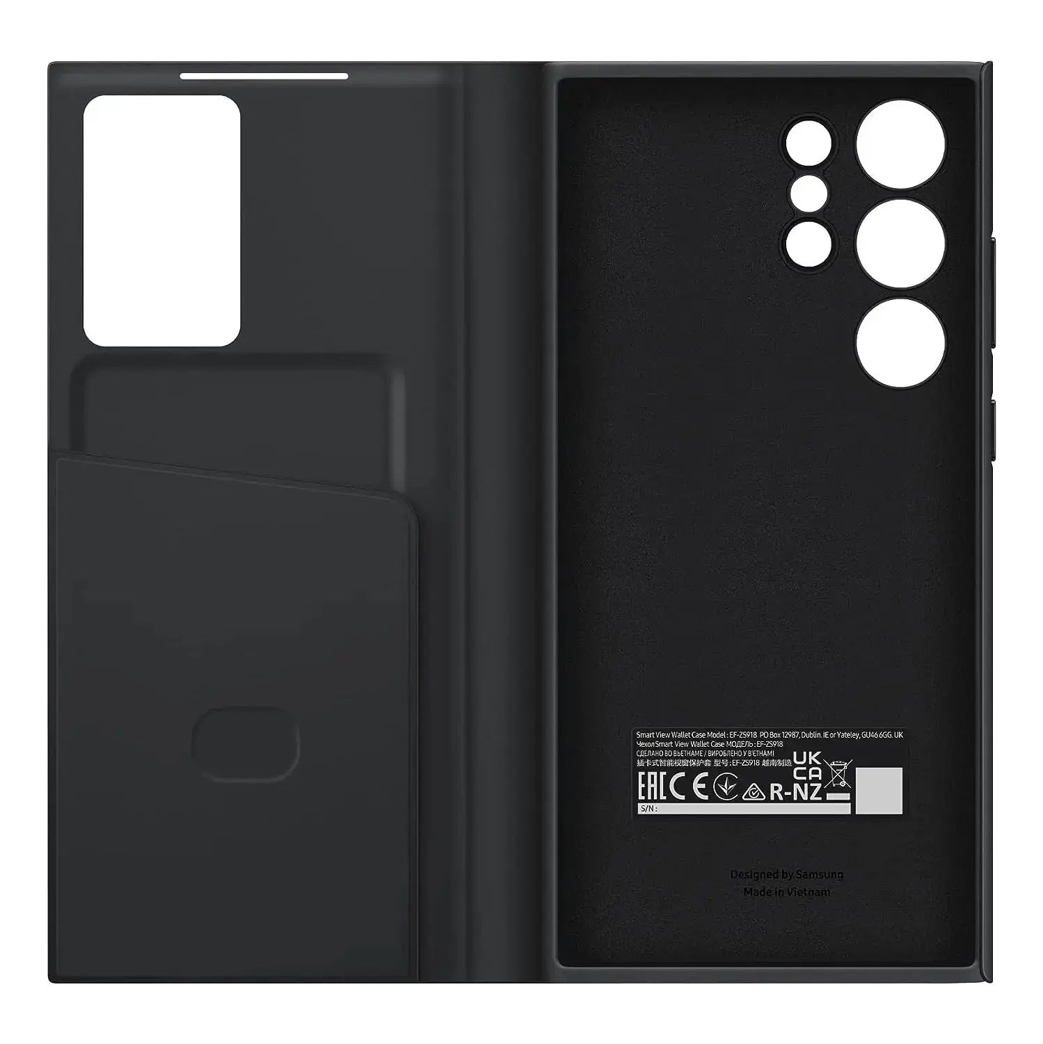 Smart View Window Flip Wallet Case for Galaxy S24 Ultra caseimpac