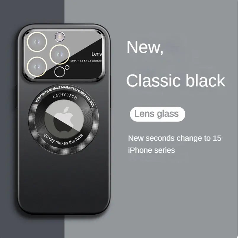 Caseimpec Premium Lens Large Window Forsted Magesafe Case For iPhones - caseimpec