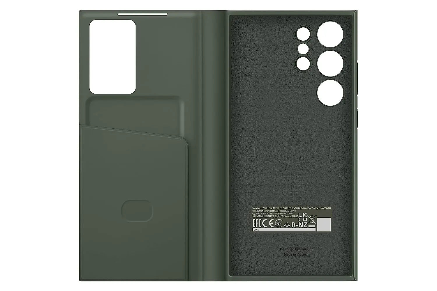 Smart View Window Flip Wallet Case for Galaxy S23 Ultra - caseimpec