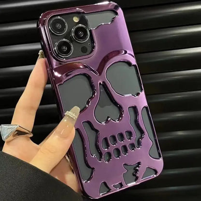 Skull Shockproof Silicone Back Case for iPhones - caseimpec