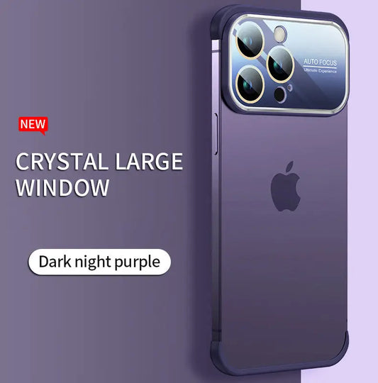 Premium Auto Focus Large Window Concept Frameless Corner Pad Case for iPhones - caseimpec
