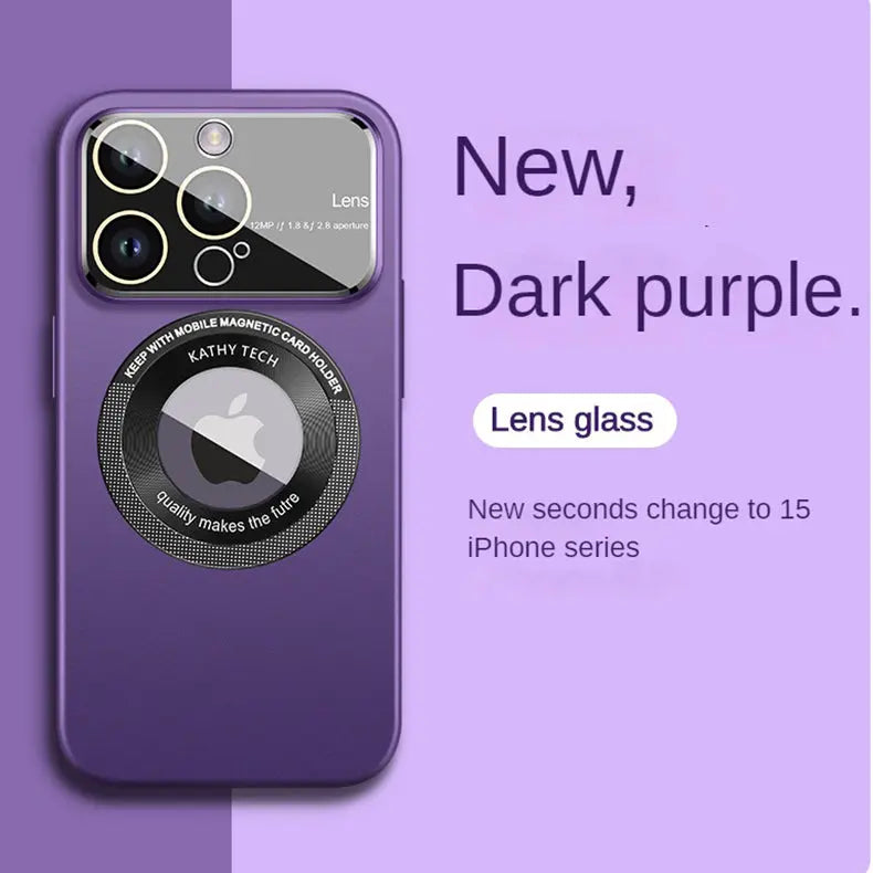Caseimpec Premium Lens Large Window Forsted Magesafe Case For iPhones - caseimpec