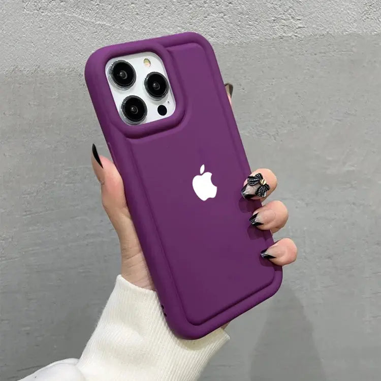 ELBY Classy Basic Minimalist Silicone Logo Case For iPhone 14 Series - caseimpec