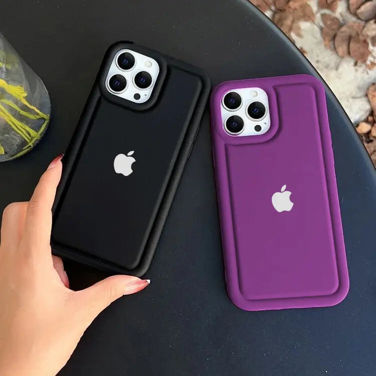ELBY Classy Basic Minimalist Silicone Logo Case For iPhone 14 Series - caseimpec